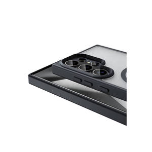 Coque en silicone mate bleu foncé Netzy pour Samsung Galaxy S24 Ultra compatible Magsafe, antichoc, pour téléphone portable - Product Image 3