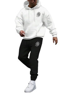 Conjunto de Pantalones y Chaqueta Deportiva con Capucha y Logotipo Personalizado para Hombre, Transpirable, 100% Algodón, Ropa Deportiva, Pedidos al por Mayor - Product Image 5