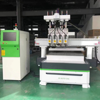 JX AUTO CNC 1530 Quatre Têtes Processus Nesting Wood Carving 1325 Multi Head Furniture Making Cnc Router Machine