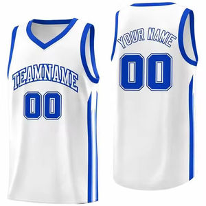 Maillot de basket-ball unisexe sans manches personnalisé 100% polyester respirant à séchage rapide, uniforme d'entraînement, nouveau design, logo sur le devant - Product Image 1