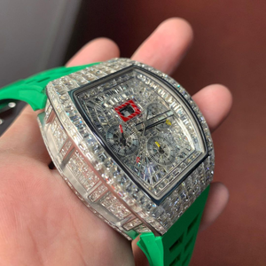 Montre de haute qualité avec diamants DEF Lab Moissanite, diamants incolores, style hip-hop - Product Image 3