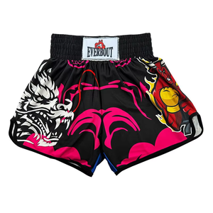 กางเกงมวยสำหรับชกมวยกางเกงฝึกซ้อมเตะ MMA สีเกรดสูงทำจากโพลีเอสเตอร์100% ออกแบบได้ตามที่ต้องการ - Product Image 1