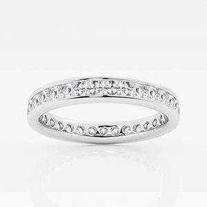 Usine personnalisée 3mm 2 carats Moissanite diamant anniversaire de mariage bague de fête or jaune et blanc VVS clarté bijoux décontractés - Product Image 2