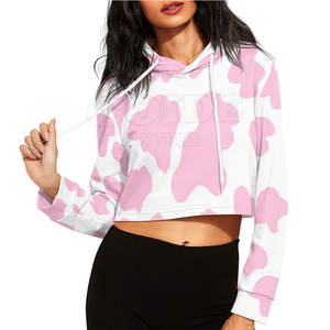 Sudadera Corta con Capucha para Mujer, Cómoda para Uso Diario, a la Moda, Ropa al por Mayor, Estilo Casual - Product Image 2