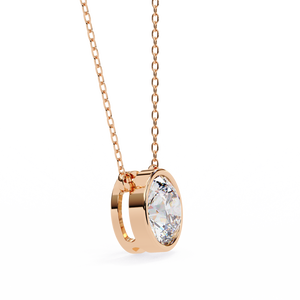 Pendentif en or 18 carats avec un magnifique diamant cultivé en laboratoire, pendentifs et breloques de diamants de qualité supérieure - Product Image 1