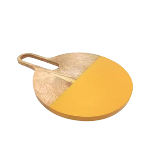 Planche à découper en bois naturel planches à découper coupées à la main avec demi-couleur pour couper les légumes et les fruits maison hôtels et restaurants - Product Image 5