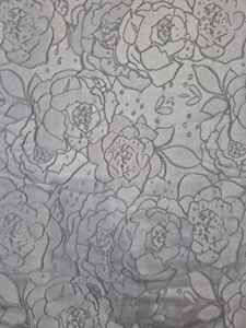 ABAYA Mujer Ultra Suave Brillo Satinado Tela NEGRO JACQUARD BROCADE 100% Prendas de poliéster Transpirable 160 GSM Peso medio (PK - Product Image 3