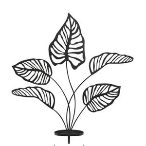 Portavelas de luz de té de cristal de hierro con diseño de hoja clásica, decoración del hogar de la más alta calidad para Navidad, vela de luz de té de montaje en pared - Product Image 3