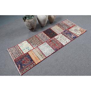 พรมตุรกีขนาด 2.3x6 ฟุต ลายสัตว์สีแดง พรมขนสัตว์วินเทจ - Product Image 2