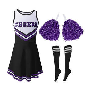 Ensemble de tenue de cheerleading pour filles |   Uniforme de cheerleading personnalisé avec logo imprimé |   Coupe athlétique confortable |   Vêtements d'équipe |   100% polyester - Product Image 2