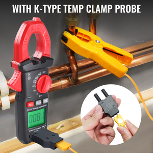 Pinza amperimétrica digital profesional de rango automático con NCV y temperatura para automoción, HVAC y reparación del hogar - Product Image 5