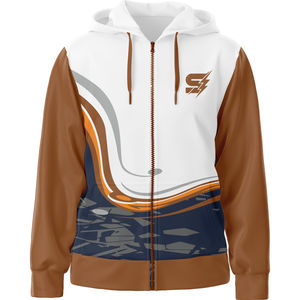 Ensemble de survêtement de sport à capuche et fermeture éclair complète Veste de pantalon de jogging imprimée légère pour l'entraînement physique quotidien - Product Image 3