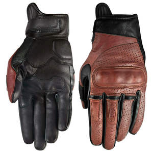 Guantes de moto Contribute Industry Viaje suave con material de cuero genuino - Product Image 5