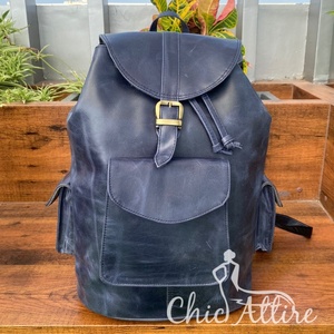 High Quality Customizable Men's Fashionable Real Cow Leather Laptop Backpack Big Capacity Genuine Leather Travel Luxury Backpack - Product Image 1