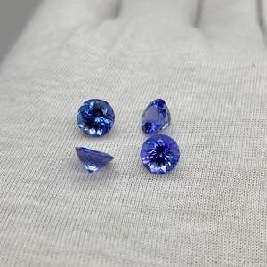 พลอย tanzanite เจียระไนทรงกลมขนาด7.5มม. สำหรับทำด้วยมือหินวันเกิด - Product Image 5