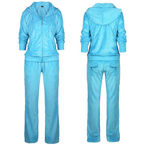 Conjunto Deportivo de 2 Piezas para Mujer, Invierno, Corto, de Terciopelo, Sudadera con Capucha y Cremallera Completa y Pantalones Deportivos con Bolsillos, Ropa Deportiva Informal - Product Image 4