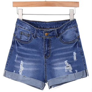 100%cotton breathable custom jeans denim <b>shorts</b> customized denim <b>shorts</b> for <b>women</b> outfit winter summer - Product Image 1