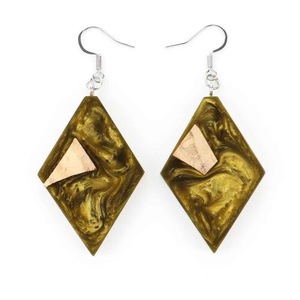 Pendientes de Resina Bordados a Mano, Joyería de Moda de Acero Inoxidable para Mujeres y Niñas, Estilo Clásico para Bodas, Alta Calidad - Product Image 5