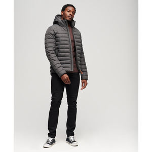 Chaqueta de burbuja de manga larga para hombre con estampado personalizado 2025 para el invierno, las mejores fabricaciones para exteriores con cuello con capucha - Product Image 6