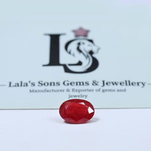 Rubí Birmano 100% Natural de la Más Alta Calidad, 5.43 Quilates, Color Rojo Intenso, Corte Ovalado, Talla de Anillo, Piedra de Nacimiento de Julio, para Hacer Anillos y Colgantes - Product Image 4