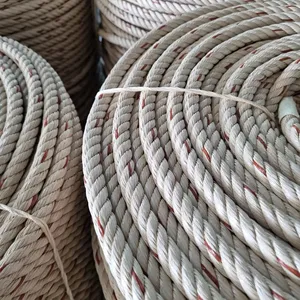 Vietnamese Pp Danline Rope Wholesale PP Rope 14mm 4 Strands Beige Factory Price Pp Twisted Rope Pp Rope 3 Strands