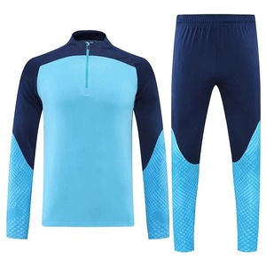 Camisetas de fútbol deportivas para hombre, conjunto deportivo para hombre, chándal de entrenamiento de fútbol, camisetas de manga larga con cremallera, Tops 23-24 y pantalones, ropa de gimnasio - Product Image 4