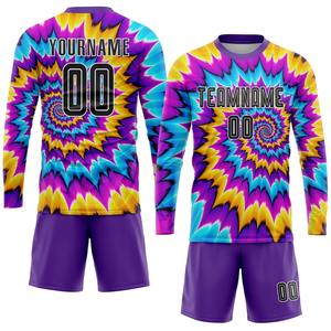 Ensemble de maillots de football personnalisés pour hommes, respirants, à manches courtes, avec vêtements de sport personnalisés pour l'uniforme d'équipe de football - Product Image 2