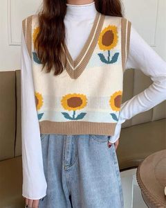 Suéteres de mujer de punto ajustado sin mangas suéter chaleco Casual cálido cuello en V pulóver para invierno suéteres de hombre de alta calidad - Product Image 4