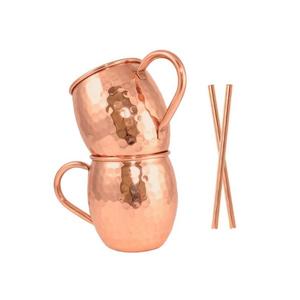 Taza de mula de Moscú de cobre puro para bebidas frías, cerveza, vino, uso para beber, Bar, Hotel, decoración del hogar - Product Image 2