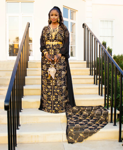 ชุดเดรสแต่งงานสำหรับเด็กผู้หญิงชุดเดรสแต่งงานผ้าคอตตอนผ้าไหมแท้100% เป็นมิตรกับสิ่งแวดล้อมลูกปัดแบบแอฟริกัน - Product Image 4