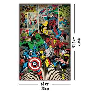 โปสเตอร์มาร์เวล เฮียร์คิว ฮีโรส ดีไซน์ทันสมัยสำหรับตกแต่งผนัง - Product Image 4
