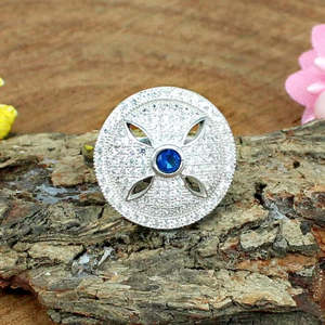 ชุดทับทิมโกเมนโอปอลเพชร CZ สีฟ้าสีขาวลายเรขาคณิตแหวนสเตอร์ลิงเงินแท้สำหรับผู้ชายแหวนชุบโรเดียมประดับลูกแพร์ตัดเพชรแพลทินัมหลัก - Product Image 3