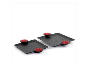 Elegante bandeja de chocolate dorado de diseño curvo, ideal para exhibir chocolates y mejorar la presentación de la mesa con función de servicio - Product Image 3