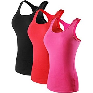 Camisetas sin mangas de algodón orgánico sólido con logotipo personalizado gratuito, camiseta blanca al por mayor para mujer - Product Image 2