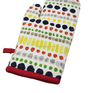 Mitaines de four en coton pur essentiel culinaire pour la sécurité des mains et le style Mitaines de four de cuisine à motif élégant pour la cuisson et la cuisson - Product Image 2