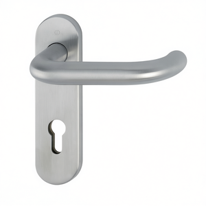 Juego de escobillas cortas HOPPE Paris E138/353KH con juego de manetas redondeadas F69 PZ de acero inoxidable para bicicletas - Product Image 3