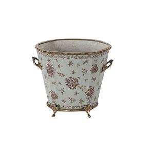 Meilleure vente qualité supérieure grande taille forme ronde métal fer poubelle maison décorative taille personnalisée forme couleur - Product Image 6