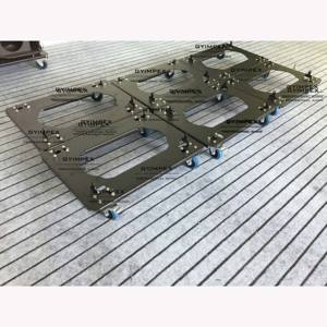 Chariot de transport pour enceintes Line Array double 8 pouces, chariot pour enceintes Line Array mini, chariot pour enceintes audio professionnelles, chariot de transport au sol - Product Image 3