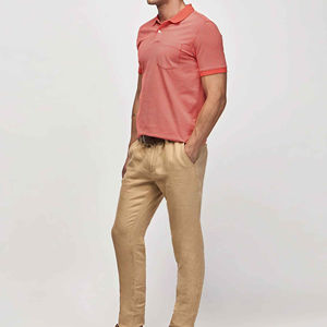 Polos de algodón suave para hombre, ropa informal transpirable de manga corta, suministro directo de fábrica OEM, bordado personalizado, pedido a granel - Product Image 6