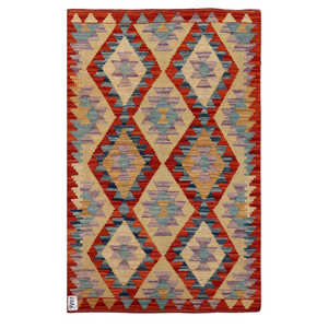 Tapis kilim d'Afghanistan Maimana 125 x 78 cm, tapis traditionnels tissés à la main - Product Image 1