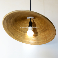 Lámpara Colgante de Bambú Dekor Asia, Tamaño Mediano, Diseño Moderno, Simple y Lujoso, Elegancia Natural, Iluminación Sostenible, DIY para Sala de Estar