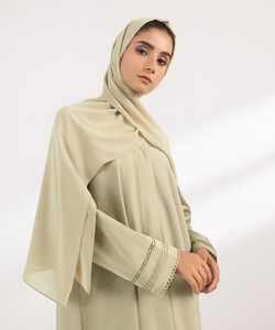 Vêtements islamiques de printemps de haute qualité Abaya musulmane à séchage rapide légère et respirante pour femmes Service OEM Fabricant professionnel - Product Image 6