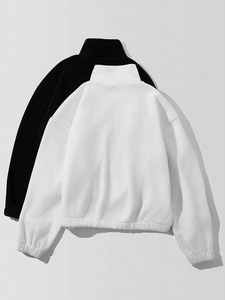 OEM de haute qualité 100% coton mélangé hommes coupe régulière blanc sweat à col rond impression personnalisée sweat pour unisexe - Product Image 3