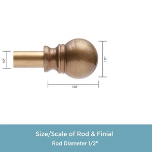 Soporte de barra de cortina de acero de 5m más popular, decoración de Metal para el hogar para ventana para baño, sala de estar, hoteles - Product Image 2