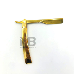 Maquinillas de afeitar para depilación de alta durabilidad plegables chapadas en oro, maquinilla de afeitar corporal reutilizable de seguridad para depilación - Product Image 4