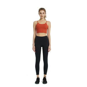 Soutien-gorge de sport écologique en nylon et élasthanne personnalisé pour femmes, léger, taille XL, sans couture, respirant, une épaule - Product Image 6