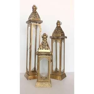 Antique <b>Lanterns</b> Set Metal Table Decorative <b>Candle</b> Holder Pillar <b>Lantern</b> Christmas Holiday <b>Garden</b> Decorative <b>Lanterns</b> For Sale - Product Image 4