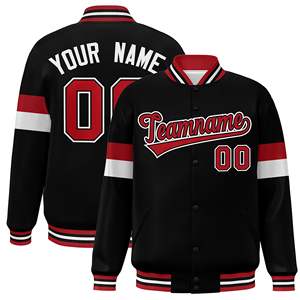 Haute Qualité Logo Personnalisé Broderie Streetwear Jersey Survêtement Veste Baseball Col Homme Vestes Letterman - Product Image 4