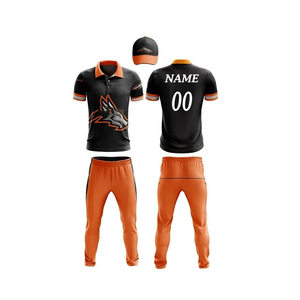 Latest New Sublimation Design <b>Cricket</b> Jersey Pattern Customized Pattern Design <b>Cricket</b> Uniforms Kits - Product Image 5