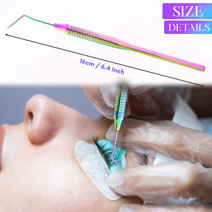 Herramienta Profesional Separadora de Pestañas, Set de Extensión y Lifting de Pestañas de Acero Inoxidable, Herramienta Confiable para Manualidades y Salón de Belleza - Product Image 2